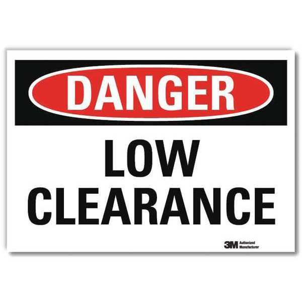 Danger Sign, Slf-Adhesv Mount, 14inWx10inH, U3-1779-RD_14X10
