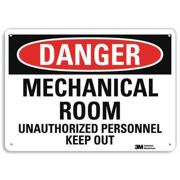 Danger Sign, 4 Hole Mount, 10in W x 7in H, U3-1786-RA_10X7