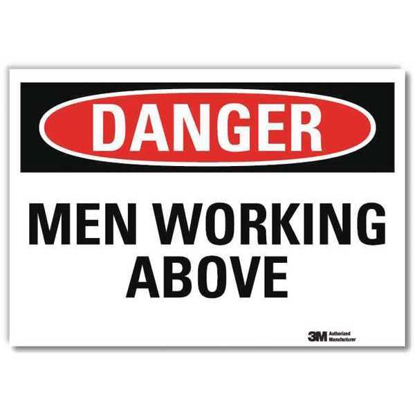 Danger Sign, Self-Adhesv Mount, 7inWx5inH, U3-1789-RD_7X5