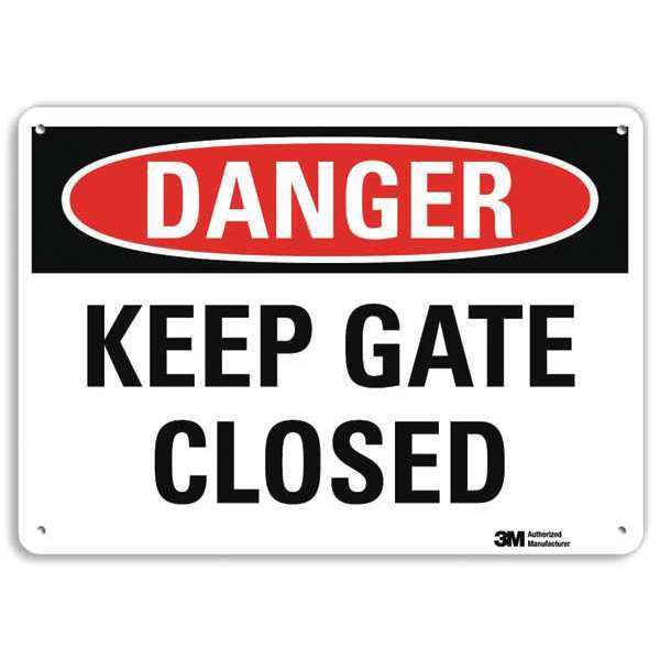 Danger Sign, 4 Hole Mount, 10in W x 7in H, U3-1696-RA_10X7
