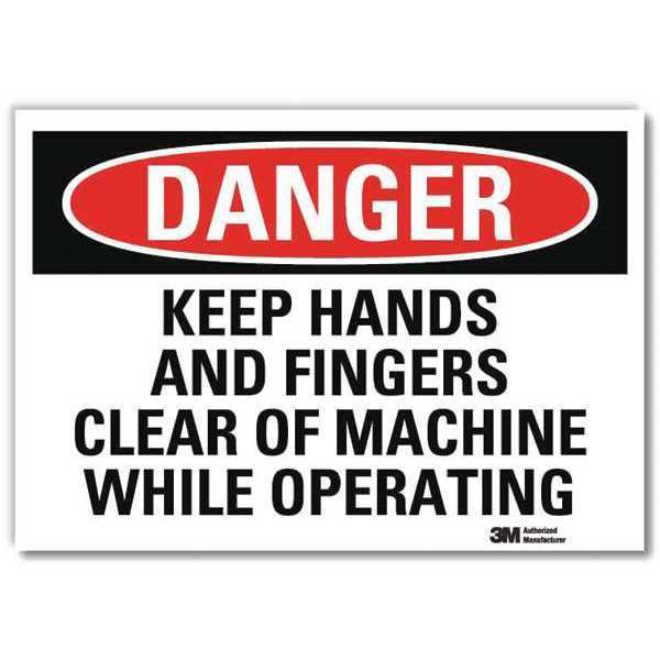 Danger Sign, 7 in Height, 10 in Width, Reflective Sheeting, Vertical Rectangle, English