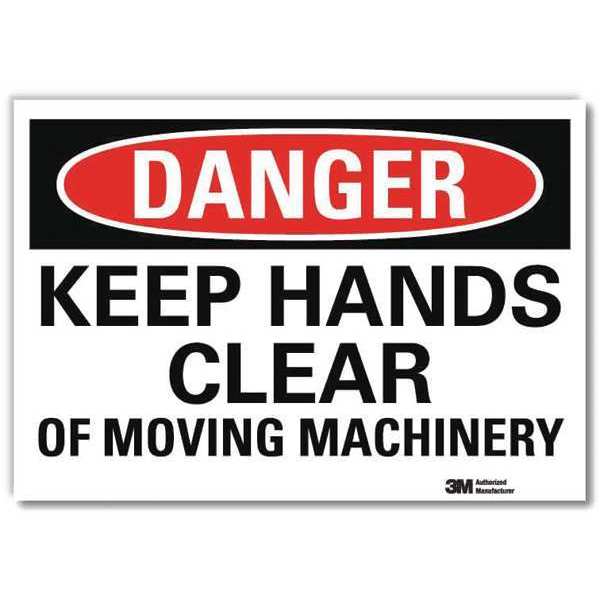 Danger Sign, 7 in Height, 10 in Width, Reflective Sheeting, Vertical Rectangle, English