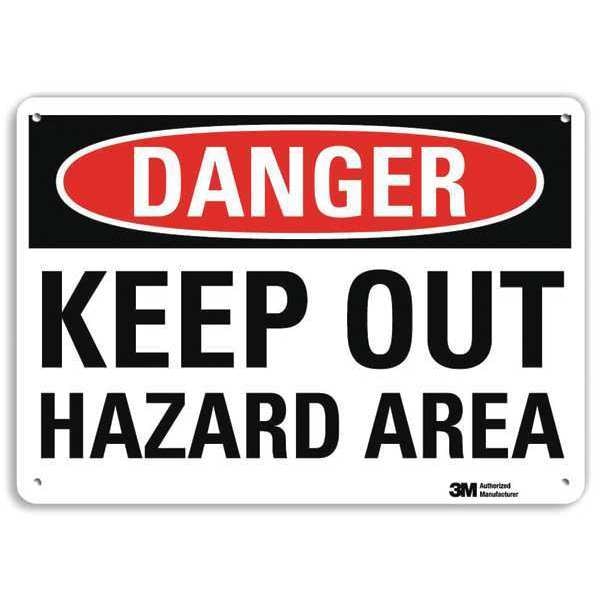 Danger Sign, 4 Hole Mount, 10in W x 7in H, U3-1724-RA_10X7