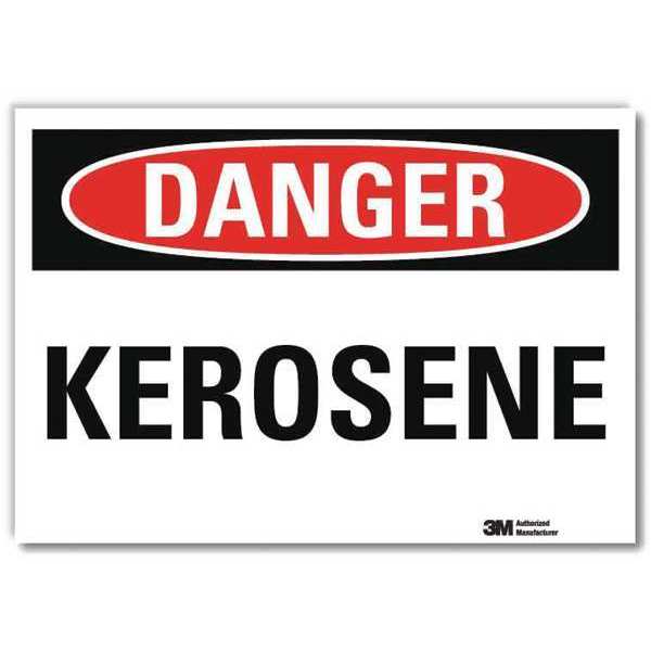 Danger Sign, 5 in H, 7 in W, Horizontal Rectangle, English, U3-1731-RD_7X5