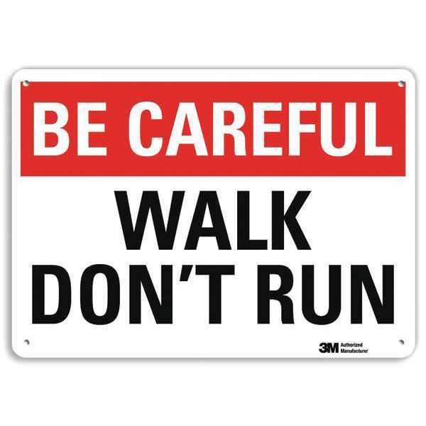 Safety Sign, 7 in Height, 10 in Width, Aluminum, Vertical Rectangle, English, U7-1053-RA_10X7