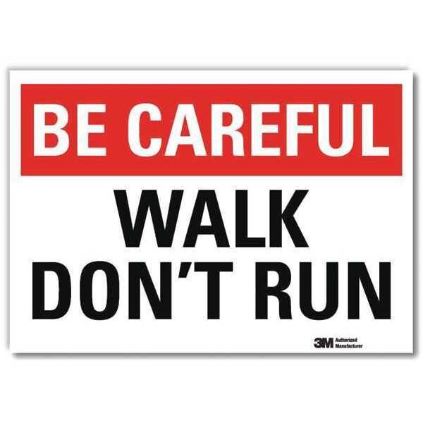 Safety Decal, 10 in H, 14 in W, Reflective Sheeting, English, U7-1053-RD_14X10