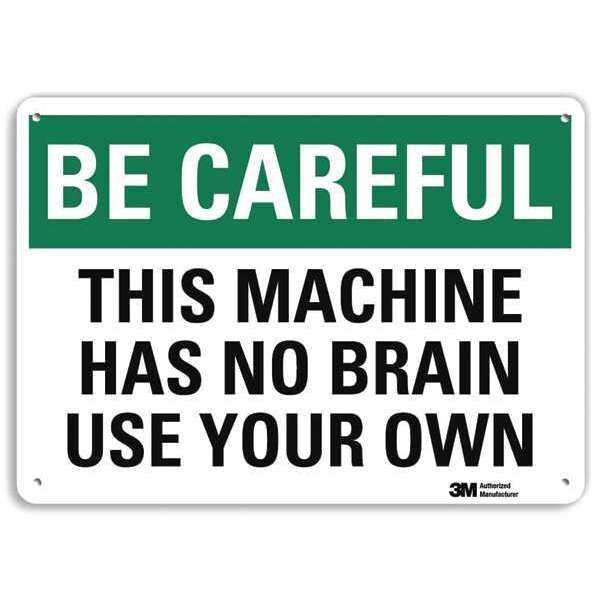 Safety Sign, 7 in Height, 10 in Width, Aluminum, Vertical Rectangle, English, U7-1045-RA_10X7