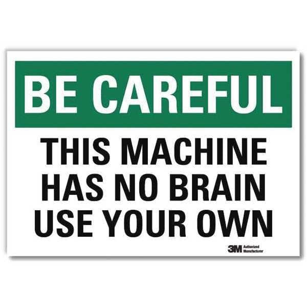 Safety Decal, 7 in Height, 10 in Width, Reflective Sheeting, Vertical Rectangle, English
