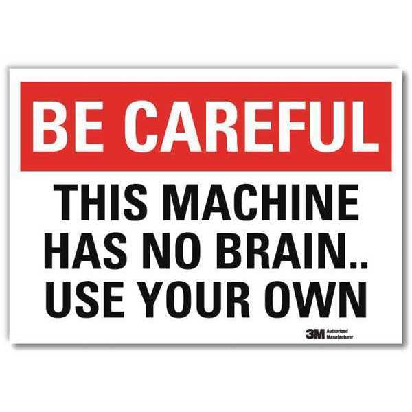 Safety Decal, 7 in Height, 10 in Width, Reflective Sheeting, Vertical Rectangle, English
