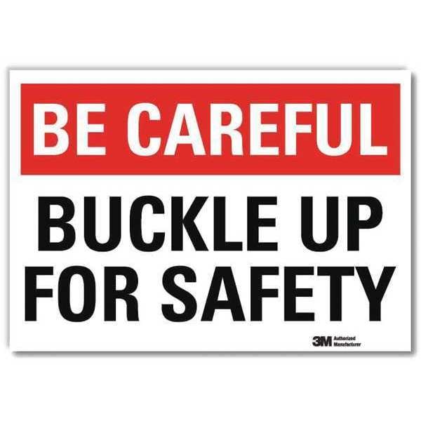 Reflective Seat Belt Label, 10 in H, 14 in W, Aluminum, Horizontal Rectangle, U7-1006-RD_14X10