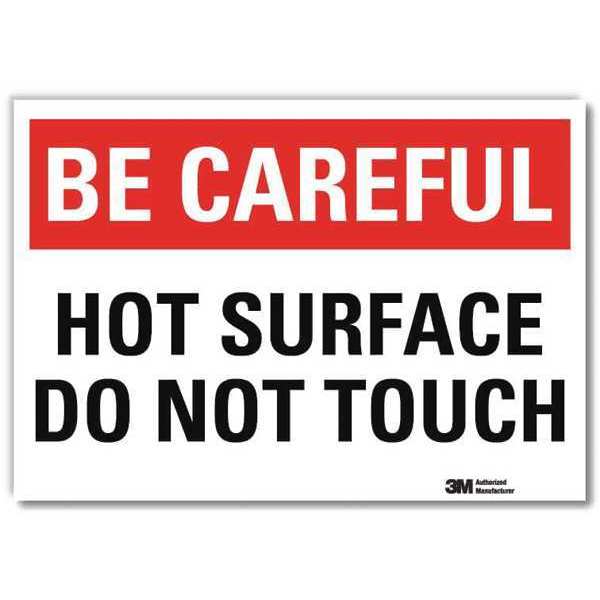 Safety Decal, 10 in H, 14 in W, Reflective Sheeting, Horizontal Rectangle, English, U7-1015-RD_14X10
