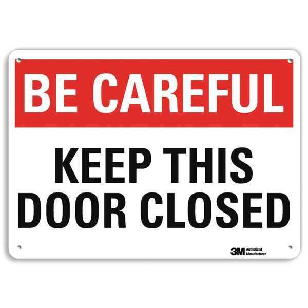 Safety Sign, 7 in Height, 10 in Width, Aluminum, Vertical Rectangle, English, U7-1020-RA_10X7