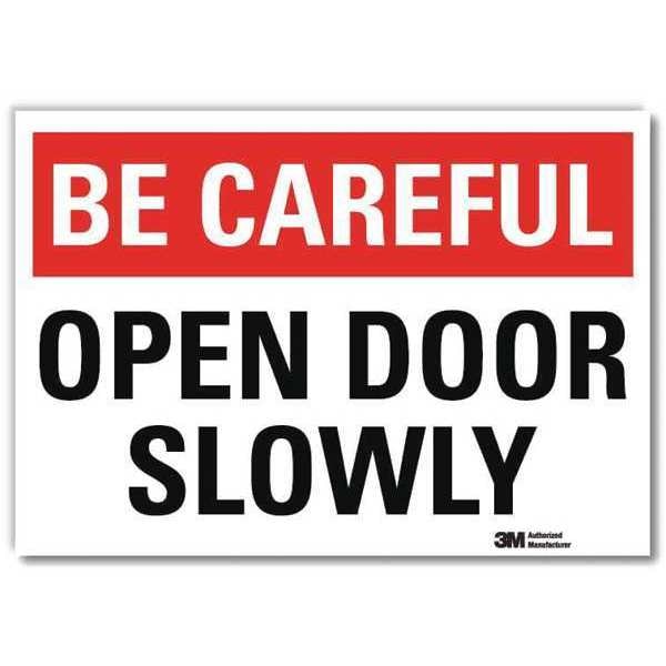 Safety Decal, 7 in H, 10 in W, Reflective Sheeting, Vertical Rectangle, English, U7-1022-RD_10X7