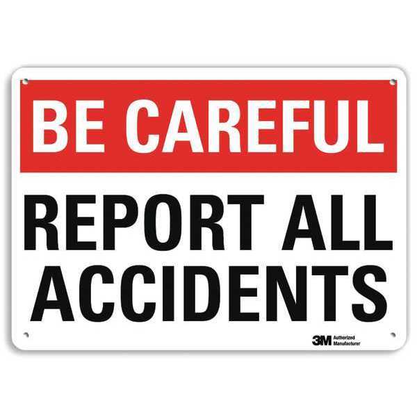 Safety Sign, 7 in Height, 10 in Width, Aluminum, Vertical Rectangle, English, U7-1025-RA_10X7
