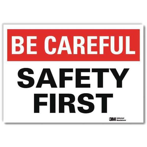 Safety Decal, 7 in H, 10 in W, Reflective Sheeting, Vertical Rectangle, English, U7-1028-RD_10X7
