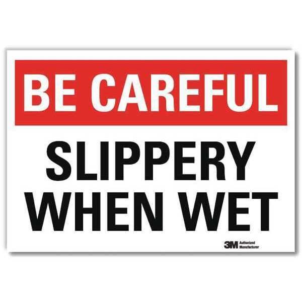 Safety Decal, 5 in H, 7 in W, Reflective Sheeting, Horizontal Rectangle, English, U7-1036-RD_7X5