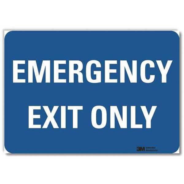 Emergency Sign, 5x7in, Reflective Sheeting