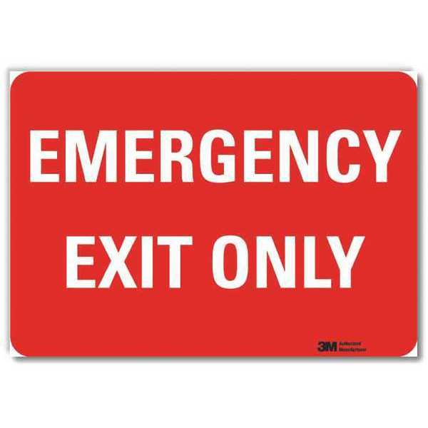 Emrgncy Sign, 10x14in, Reflective Sheeting