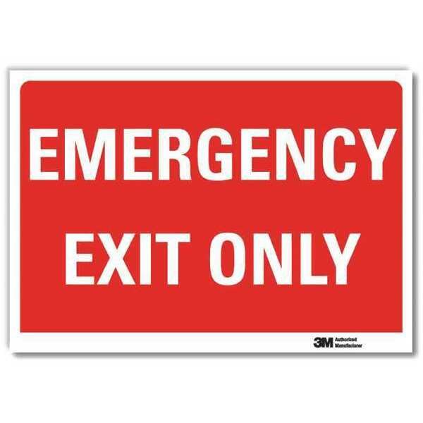Emergency Sign, 5x7in, Reflective Sheeting