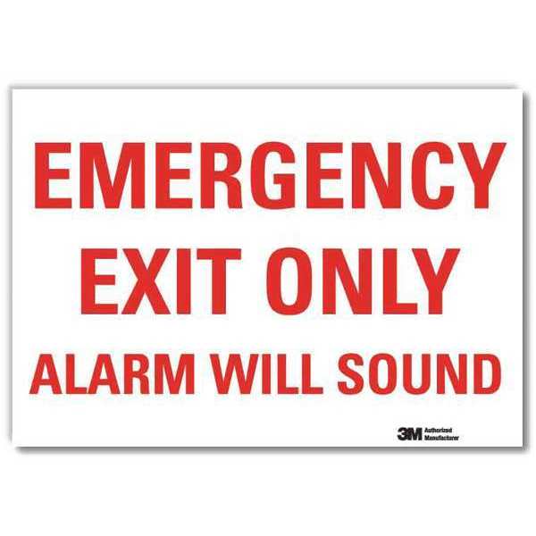 Emergency Sign, 5x7in, Reflective Sheeting