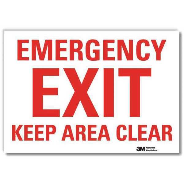 Emrgncy Sign, 10x14in, Reflective Sheeting