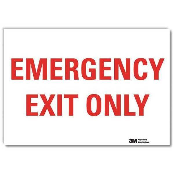 Emrgncy Sign, 7x10in, Reflective Sheeting