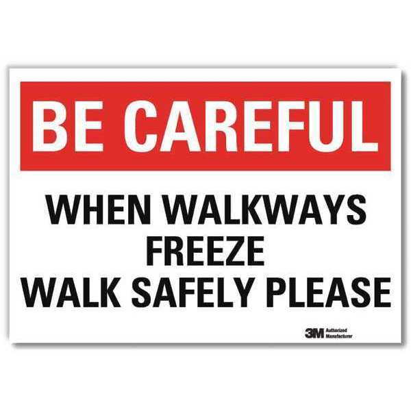 Safety Decal, 10 in H, 14 in W, Reflective Sheeting, Horizontal Rectangle, English, U7-1057-RD_14X10