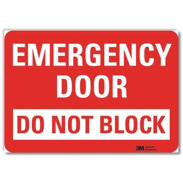 Safety Decal, 7 in Height, 10 in Width, Reflective Sheeting, Vertical Rectangle, English