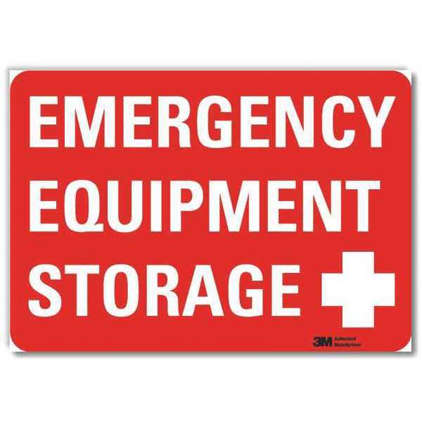Safety Decal, Reflective Vinyl, 7inHx10inW, U7-1070-RD_10X7