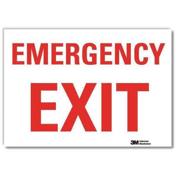 Emrgncy Sign, 7x10in, Reflective Sheeting