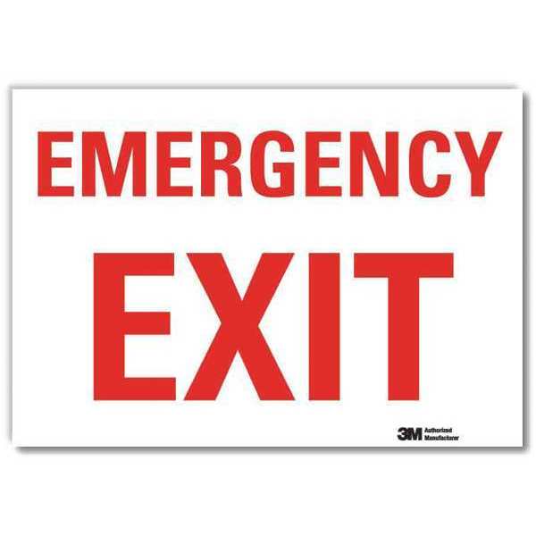 Emrgncy Sign, 10x14in, Reflective Sheeting
