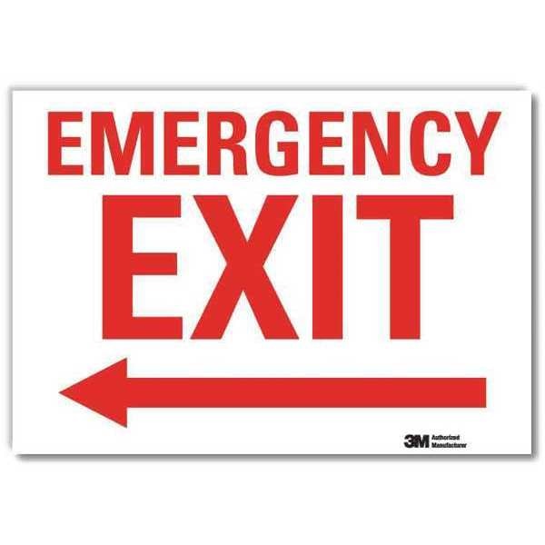 Emergency Sign, 5x7in, Reflective Sheeting