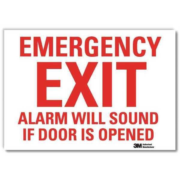 Emrgncy Sign, 7x10in, Reflective Sheeting