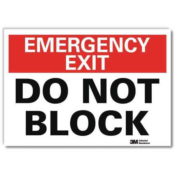 Emrgncy Sign, 7x10in, Reflective Sheeting