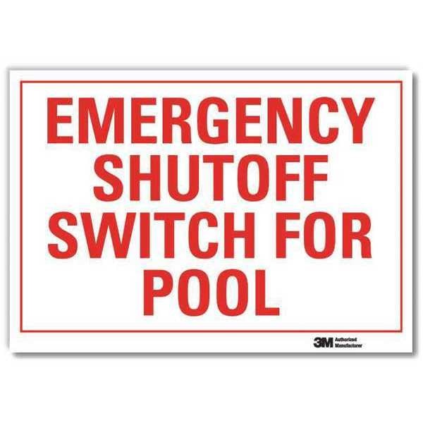 Safety Decal, Reflective Vinyl, 7inHx10inW, U7-1145-RD_10X7