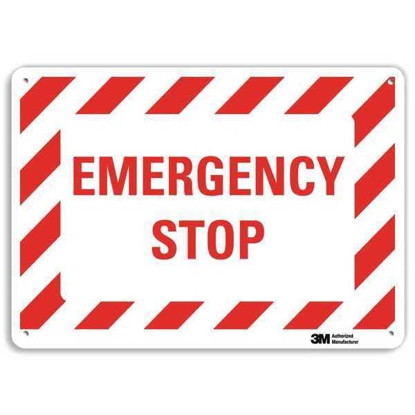 Safety Sign, 7 in Height, 10 in Width, Aluminum, Vertical Rectangle, English, U7-1154-RA_10X7