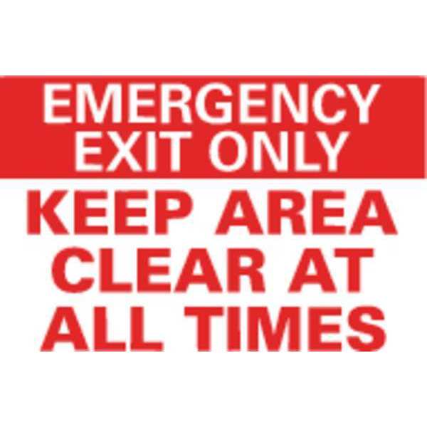 Emrgncy Sign, 10x14in, Reflective Sheeting