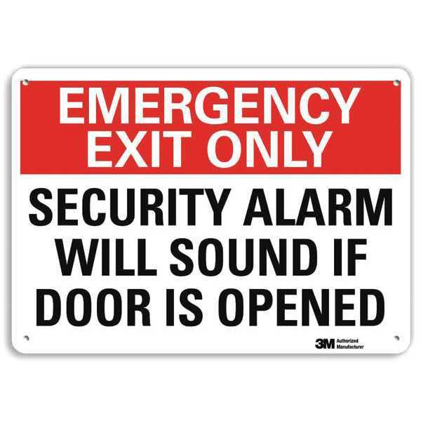 Danger Sign, 7 in x 10 in, Aluminum