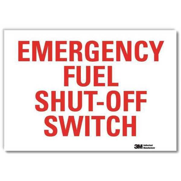 Safety Decal, Reflctv Vinyl, 10inHx14inW, U7-1110-RD_14X10
