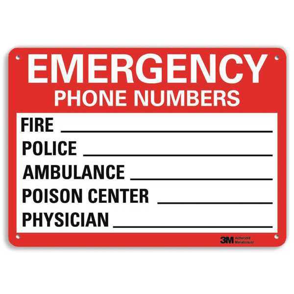 Safety Sign, Reflective Alum, 7inHx10inW