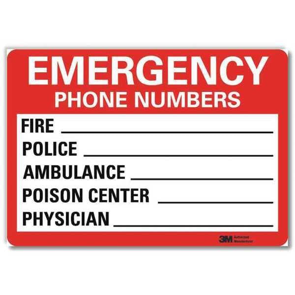 Safety Decal, 7 in Height, 10 in Width, Reflective Sheeting, Vertical Rectangle, English