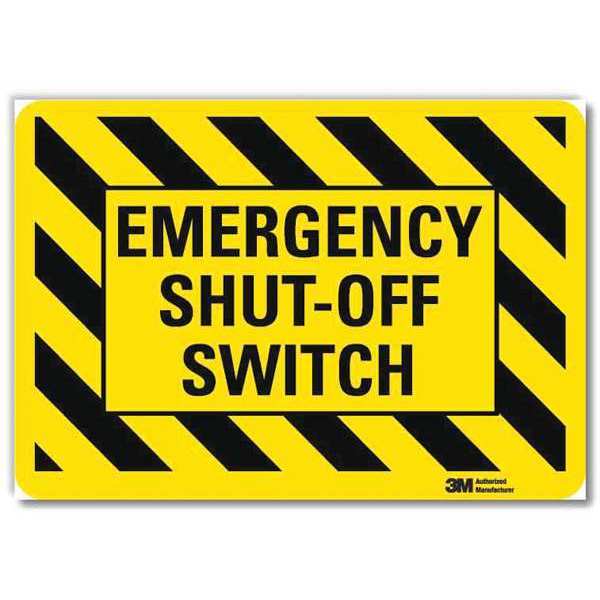Safety Decal, Reflective Vinyl, 7inHx10inW, U7-1138-RD_10X7