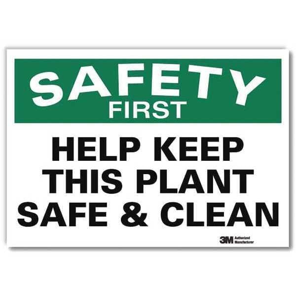 Safety Decal, 10 in H, 14 in W, Reflective Sheeting, English, U7-1206-RD_14X10