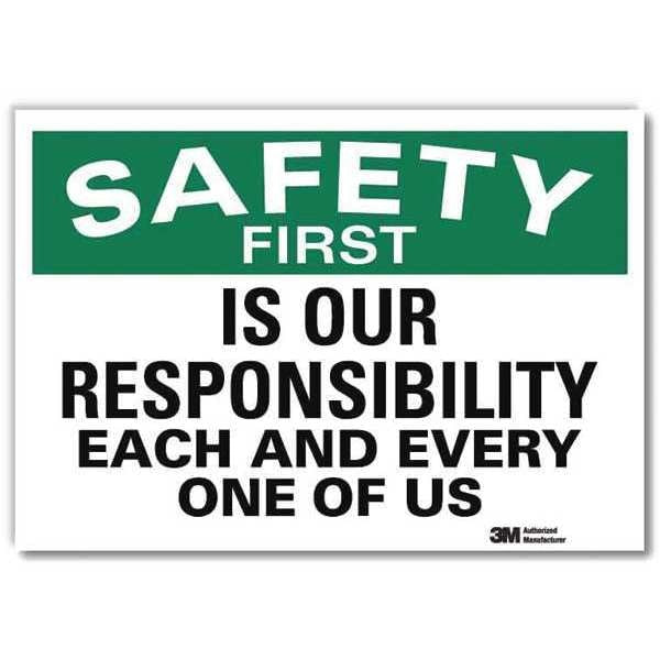 Safety Decal, 7 in H, 10 in W, Reflective Sheeting, Vertical Rectangle, English, U7-1208-RD_10X7