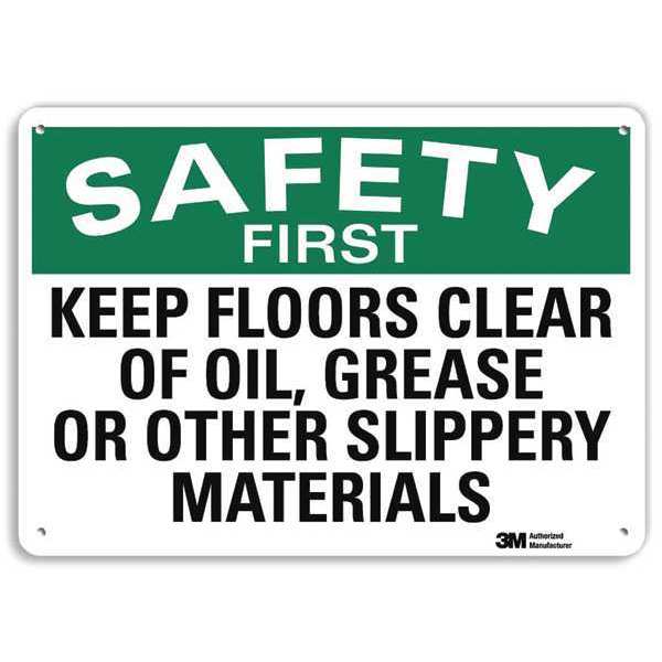 Safety Sign, 7 in Height, 10 in Width, Aluminum, Vertical Rectangle, English, U7-1212-RA_10X7