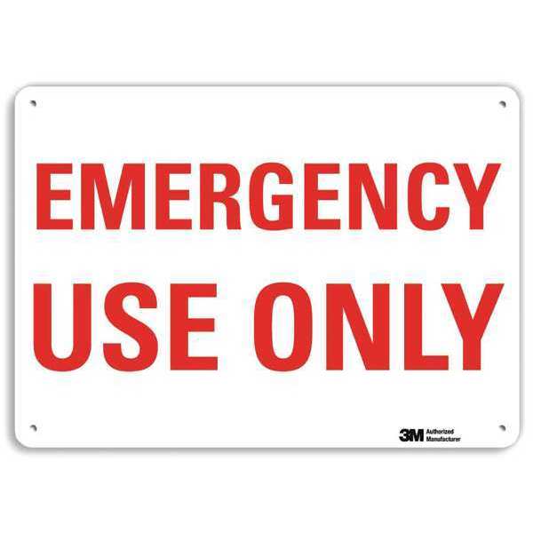 Safety Sign, 7 in Height, 10 in Width, Aluminum, Vertical Rectangle, English, U7-1156-RA_10X7