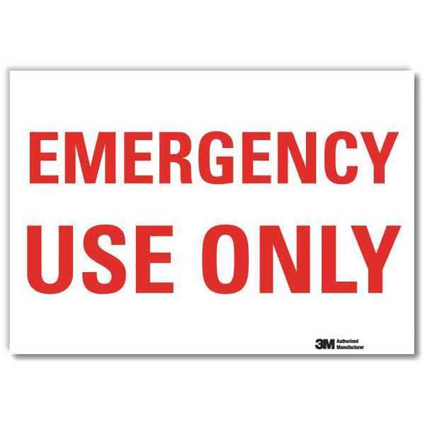 Safety Decal, Reflective Vinyl, 5inHx7inW, U7-1156-RD_7X5