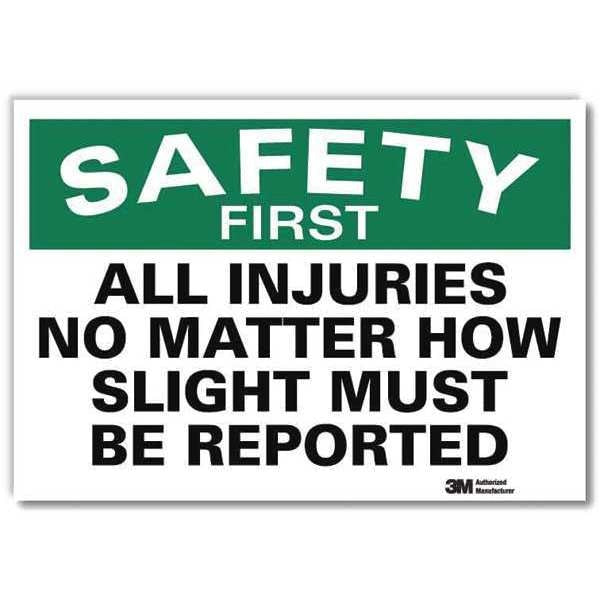 Safety Decal, 10 in H, 14 in W, Reflective Sheeting, English, U7-1161-RD_14X10