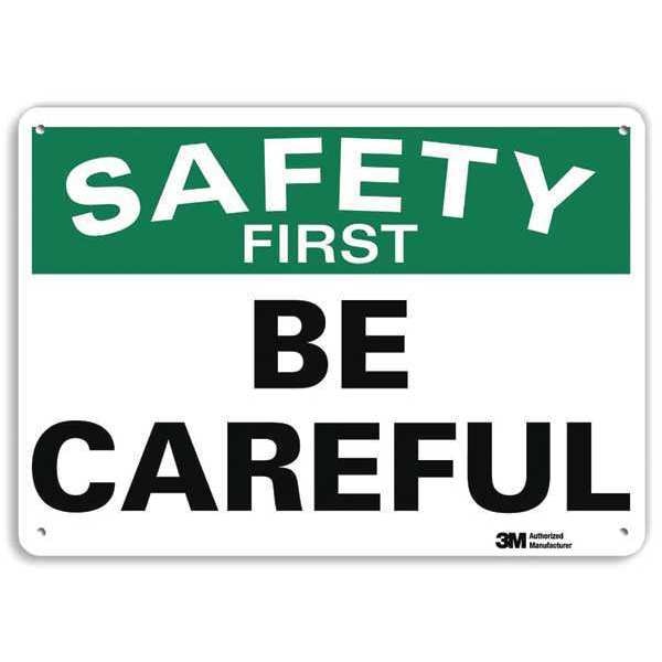 Safety Sign, 7 in Height, 10 in Width, Aluminum, Vertical Rectangle, English, U7-1165-RA_10X7