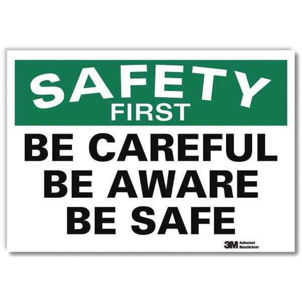 Safety Decal, 7 in H, 10 in W, Reflective Sheeting, Vertical Rectangle, English, U7-1166-RD_10X7